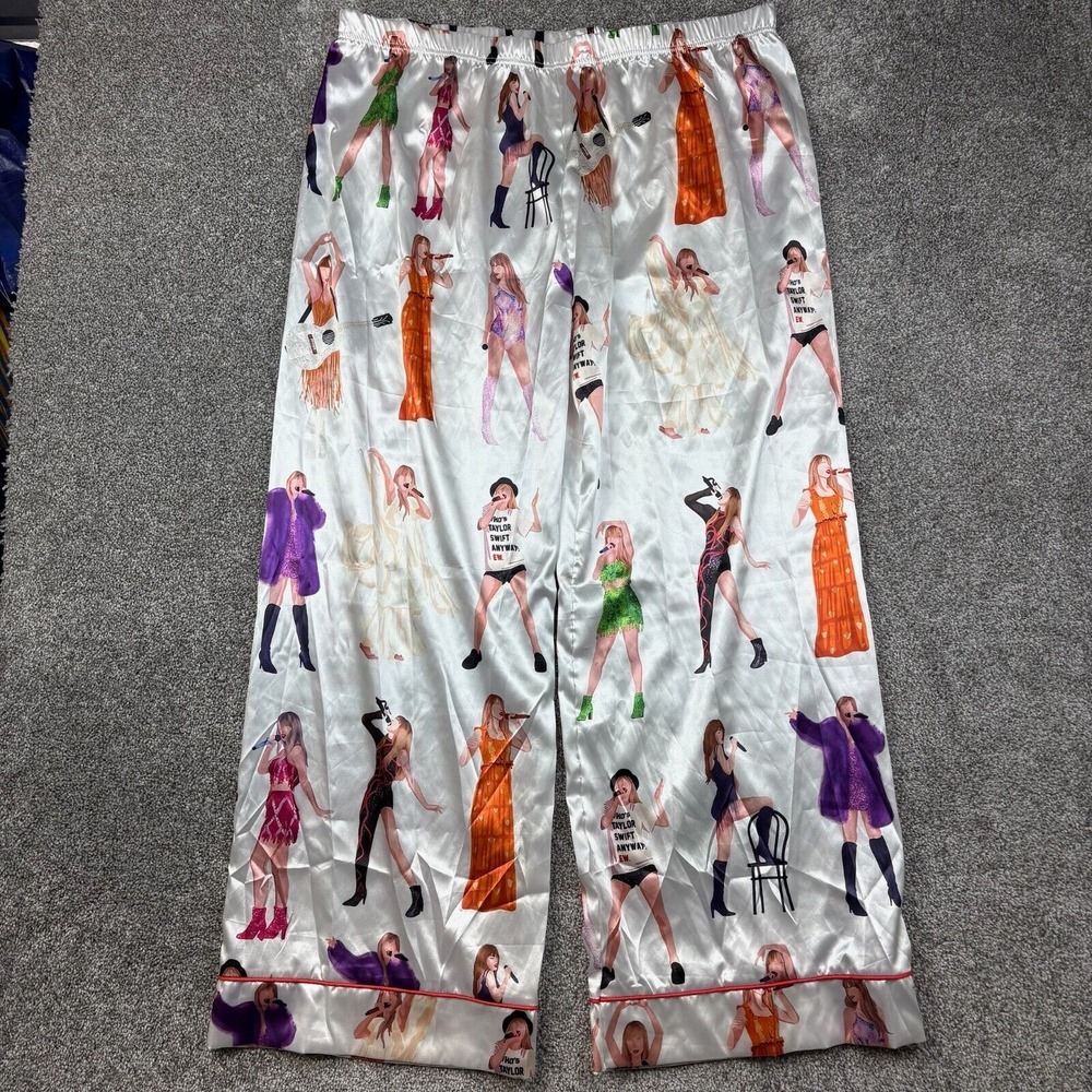 Taylor Swift Pants Women's‎ 3XL White Silhouette Singer Eras Tour Concert Music